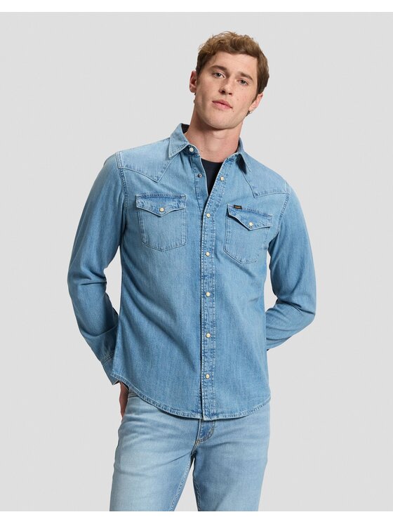 Lee Lee Koszula REGULAR WESTERN SHIRT Niebieski Regular Fit