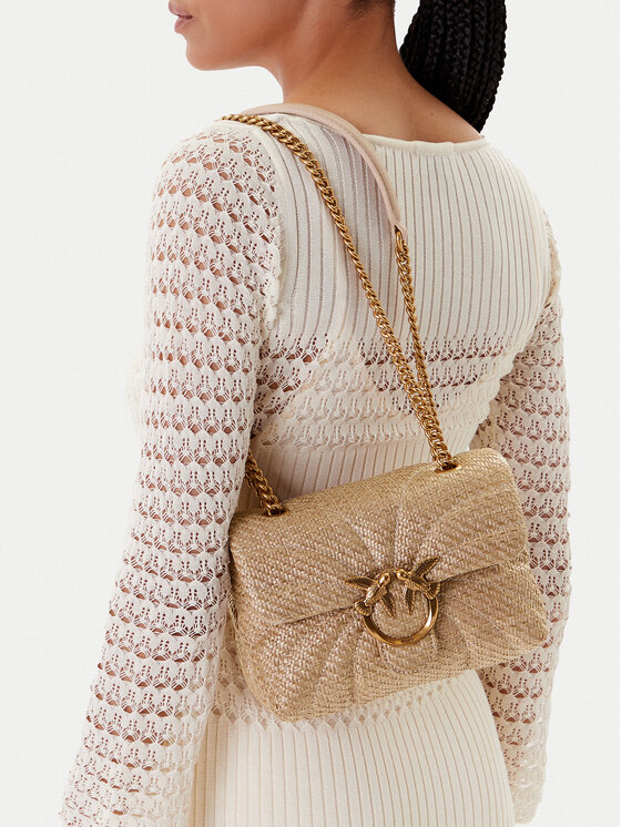 PINKO PINKO Τσάντα Love Puff Mini PE 25 PLTT 100039 A2C8 Μπεζ