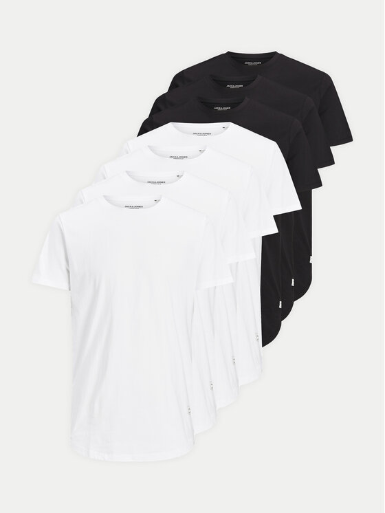 Jack&Jones Set 7 tricouri Noa 12195439 Colorat Long Line Fit