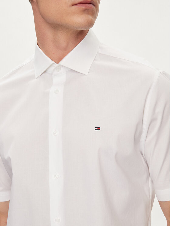 Tommy Hilfiger Tommy Hilfiger Πουκάμισο Core MW0MW34626 Λευκό Regular Fit