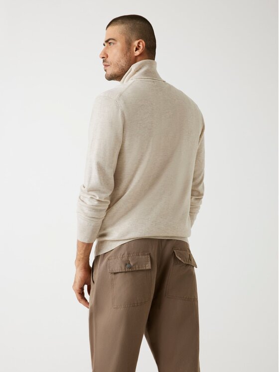 Guess Guess Sweter 178925 Beżowy Classic Fit