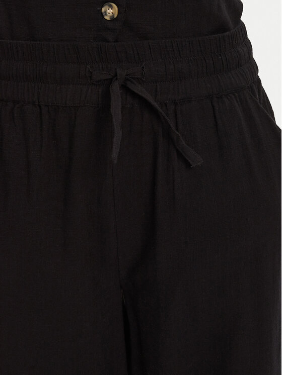 Vero Moda Vero Moda Medžiaginės kelnės Caia 10333796 Juoda Wide Leg