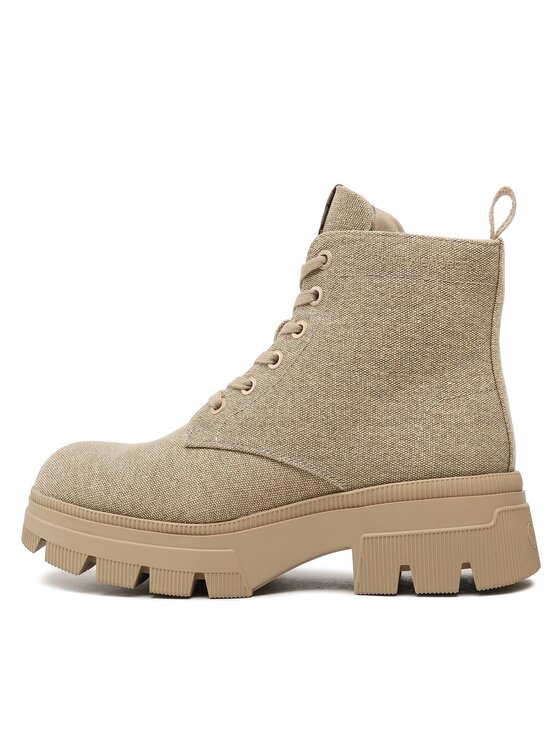 Calvin Klein Jeans Calvin Klein Jeans Schnürstiefeletten Chunky Combat Laceup Boot Co YW0YW01239 Beige