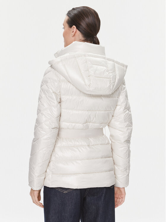Calvin Klein Calvin Klein Зимно яке Ess K20K206090 Екрю Slim Fit