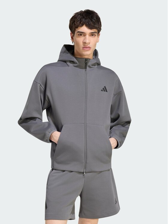 adidas adidas Športna jopa 165588 Siva Regular Fit