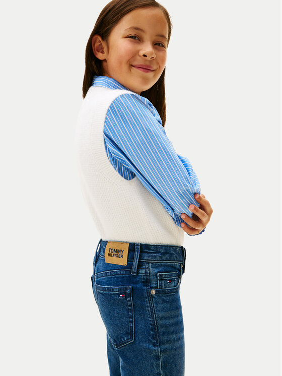 Tommy Hilfiger Tommy Hilfiger Jeansy KG0KG08959 Granatowy Flare Fit