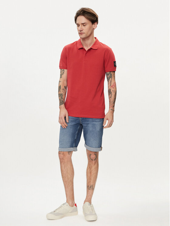 Calvin Klein Jeans Calvin Klein Jeans Polokošeľa J30J323394 Červená Regular Fit