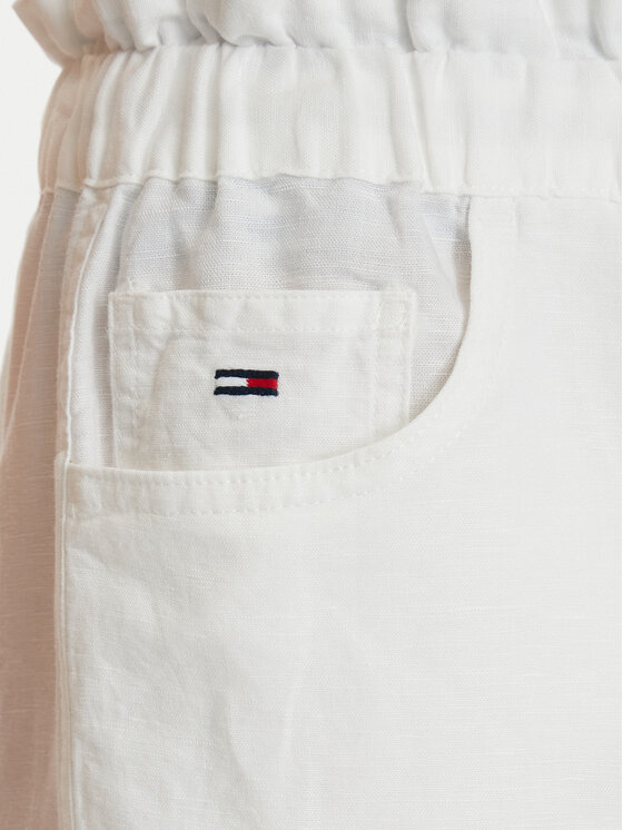 Tommy Jeans Tommy Jeans Bavlnené šortky DW0DW22227 Biela Regular Fit