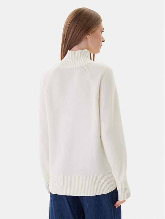 Tommy Hilfiger Tommy Hilfiger Rollkragenpullover WW0WW46434 Écru Regular Fit
