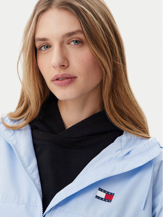 Tommy Jeans Tommy Jeans Geacă de vânt Essential DW0DW20672 Albastru celest Relaxed Fit