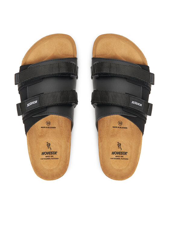 Novesta Novesta Šľapky Partisan N358001-999701NER Čierna