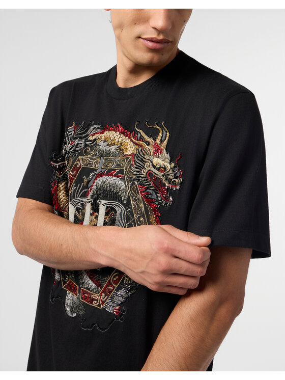 PHILIPP PLEIN PHILIPP PLEIN T-Shirt 29742 Czarny Regular Fit