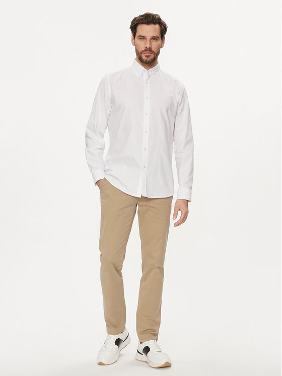 Boss Hemd Rickert 50489341 Weiß Regular Fit | Modivo.de 
