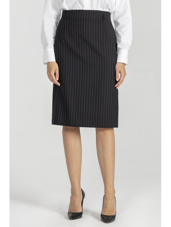 Deni Cler Milano Deni Cler Milano Spódnica ołówkowa W-DC-7051-E5-G6-91-1 Czarny Regular Fit