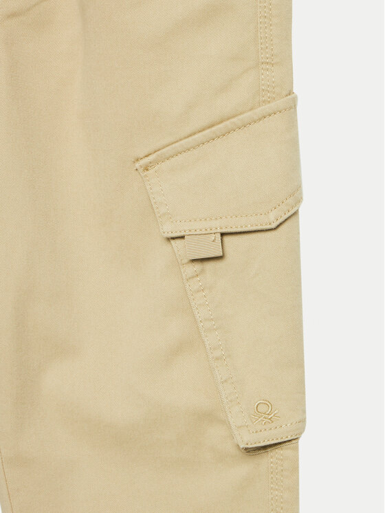 United Colors Of Benetton United Colors Of Benetton Pantaloni din material 4HM6YF00M Bej Regular Fit