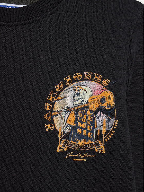 Jack&Jones Junior Jack&Jones Junior Μπλούζα Skull Rock 12259869 Μαύρο Standard Fit