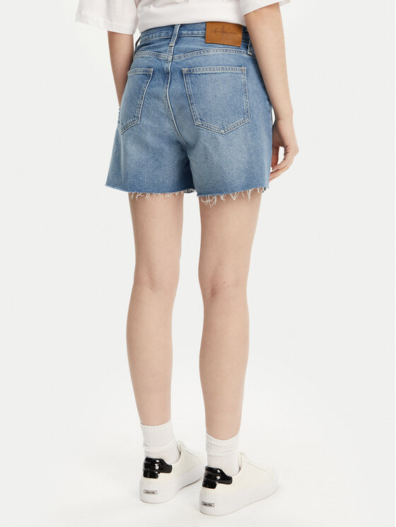 Calvin Klein Jeans Calvin Klein Jeans Jeans kratke hlače J20J225159 Modra Mom Fit