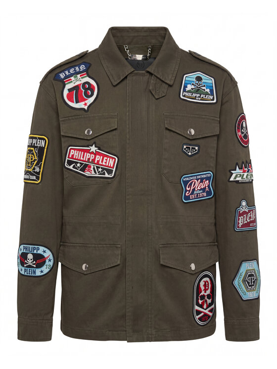 PHILIPP PLEIN PHILIPP PLEIN Giubbotto piumino 31478 Verde Regular Fit