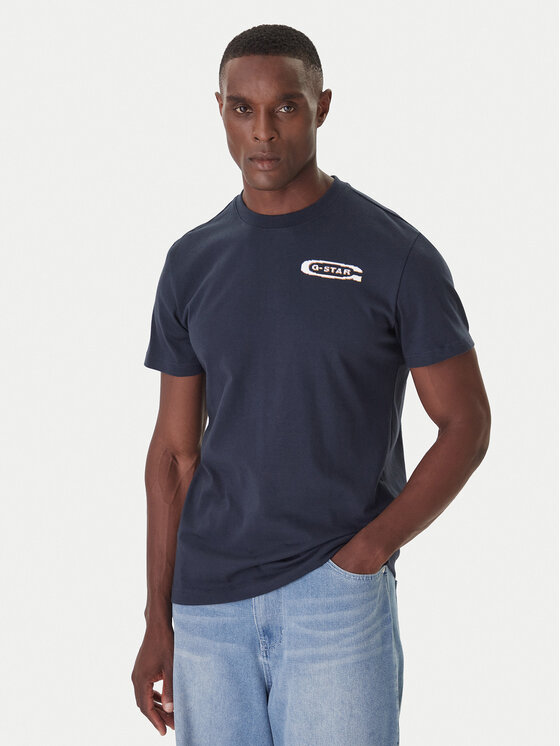G-Star Raw G-Star Raw T-Shirt Back Gr Arch D26047-C336 Czarny Regular Fit