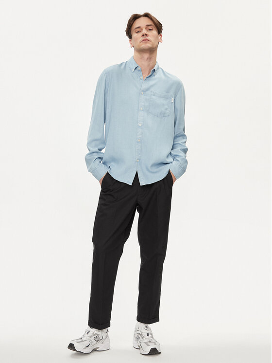 Pepe Jeans Pepe Jeans Koszula Petri PM308513 Błękitny Regular Fit