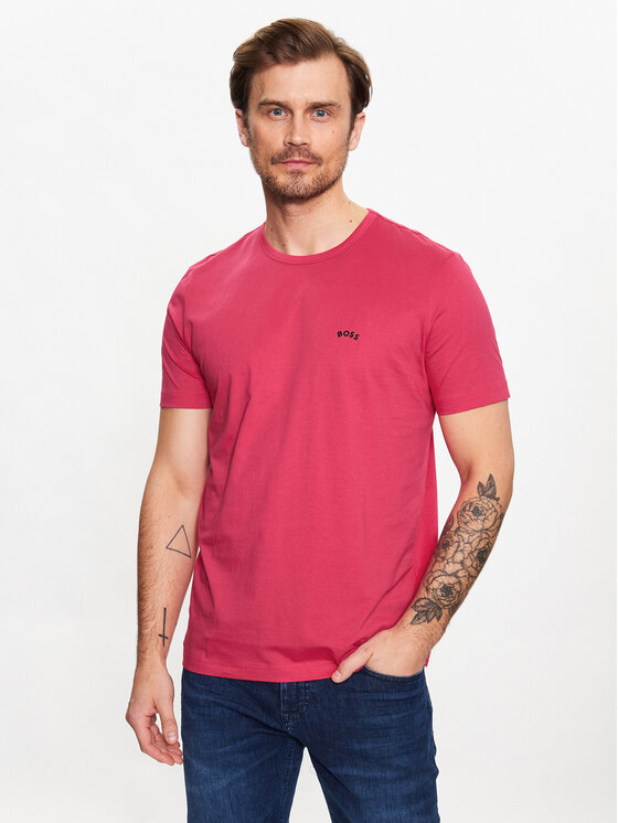 Boss T-Shirt 50469062 Rosa Regular Fit | Modivo.de