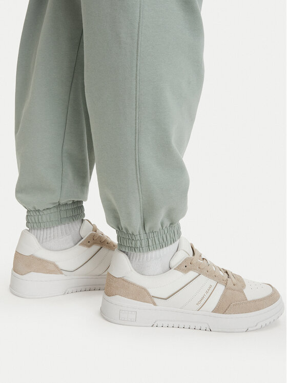 Tommy Hilfiger Tommy Hilfiger Sportinės kelnės Essential UM0UM03911 Šviesiai žalia Relaxed Fit