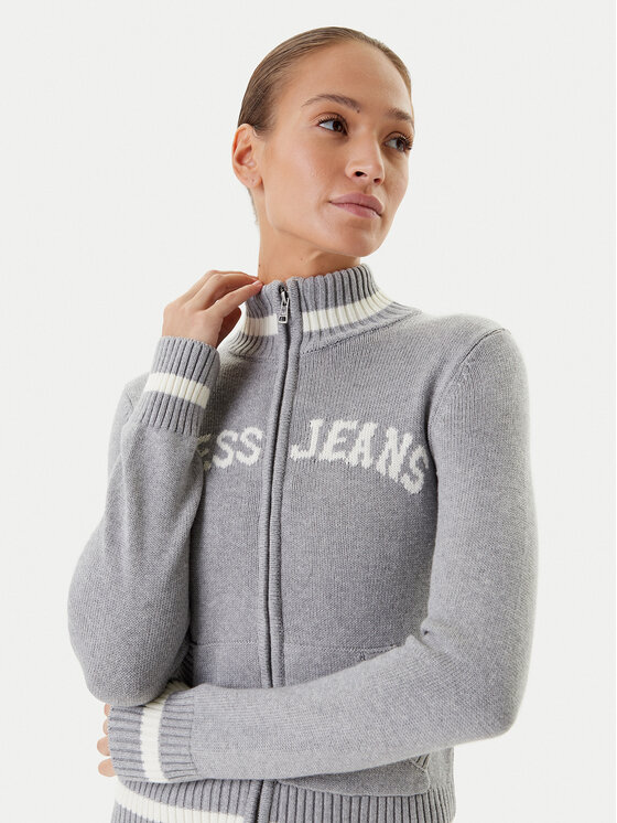 Guess Jeans Guess Jeans Кардиган W5YR31 Z3HM1 Сірий Regular Fit
