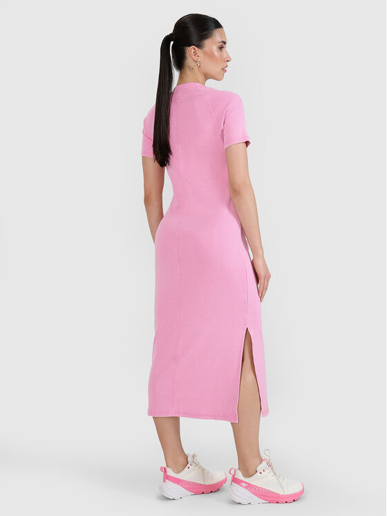 4F 4F Sukienka letnia MIDSHOP TEXTILE Różowy Slim Fit