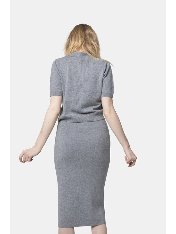 PINKO PINKO Spódnica Nuova Guinea Szary Regular Fit