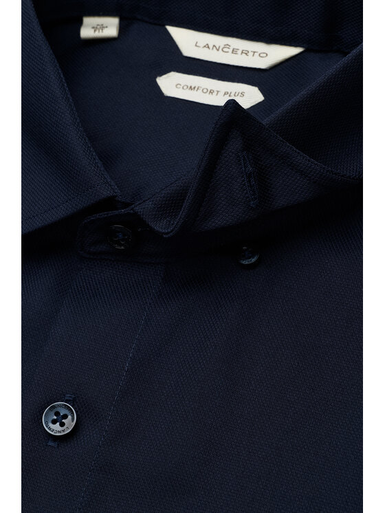 Lancerto Lancerto Koszula Armida Granatowa KO073226000006 Granatowy Slim Fit