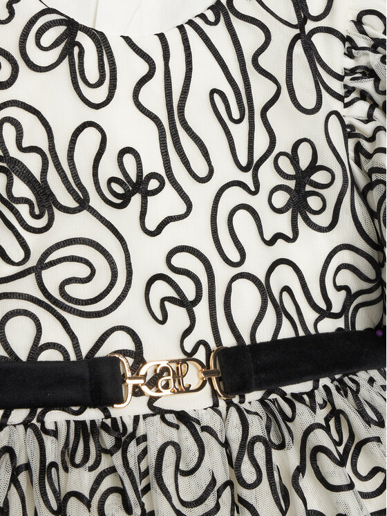 Abel & Lula Abel & Lula Sukienka elegancka 5524 Écru Regular Fit