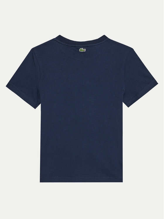 Lacoste Lacoste Marškinėliai TJ3003 Tamsiai mėlyna Regular Fit