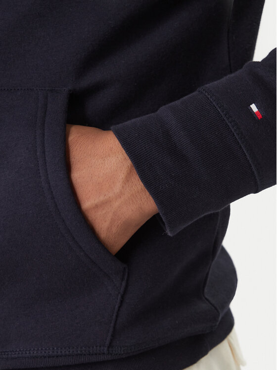 Tommy Hilfiger Tommy Hilfiger Bluza Core Logo MW0MW10752 Granatowy Regular Fit