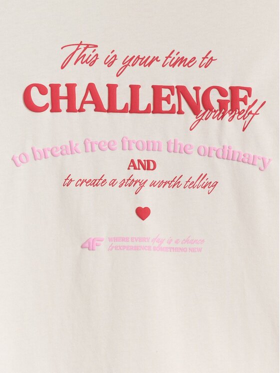 4F 4F Longsleeve 4FJRAW25TLONF589-11S Bianco Oversize