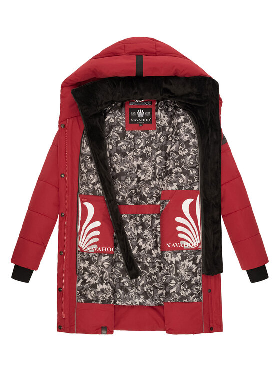 Navahoo Navahoo Kurtka zimowa Knutschilein Czerwony Regular Fit