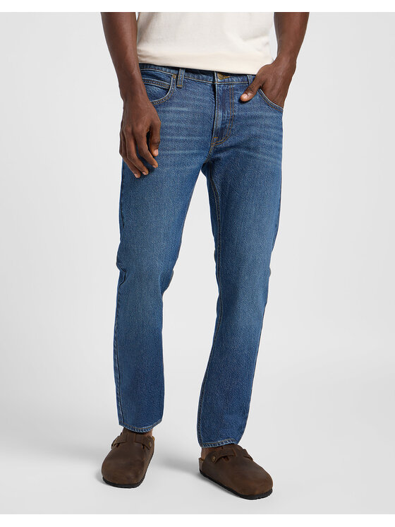 Lee Lee Jeansy LUKE Niebieski Slim Fit