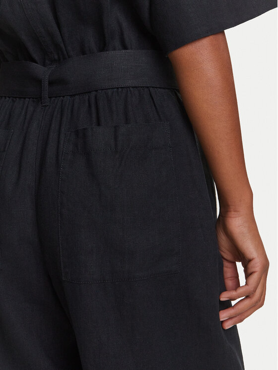 Tommy Hilfiger Tommy Hilfiger Jumpsuit Ess WW0WW47168 Schwarz Regular Fit