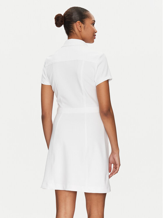 Guess Guess Hemdkleid W5GK70 KCBO2 Weiß Regular Fit