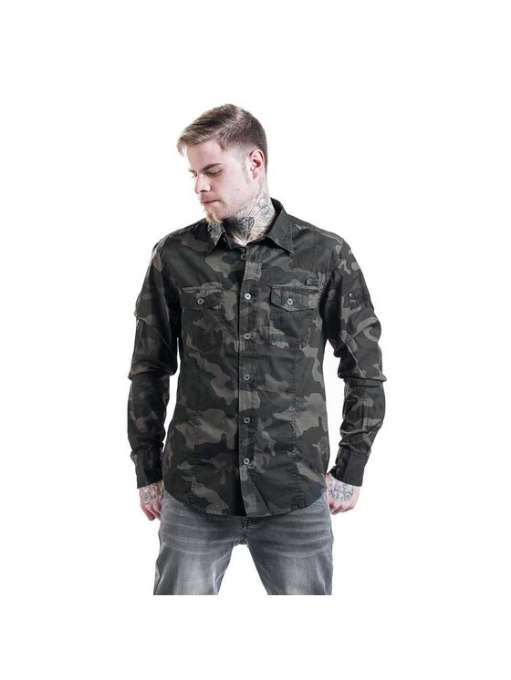 Brandit Brandit Koszula 4005.4.3XL Khaki Slim Fit