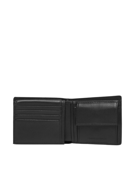 Tommy Hilfiger Tommy Hilfiger Гаманець Th Corp Cc Flap And Coin AM0AM13969 Чорний