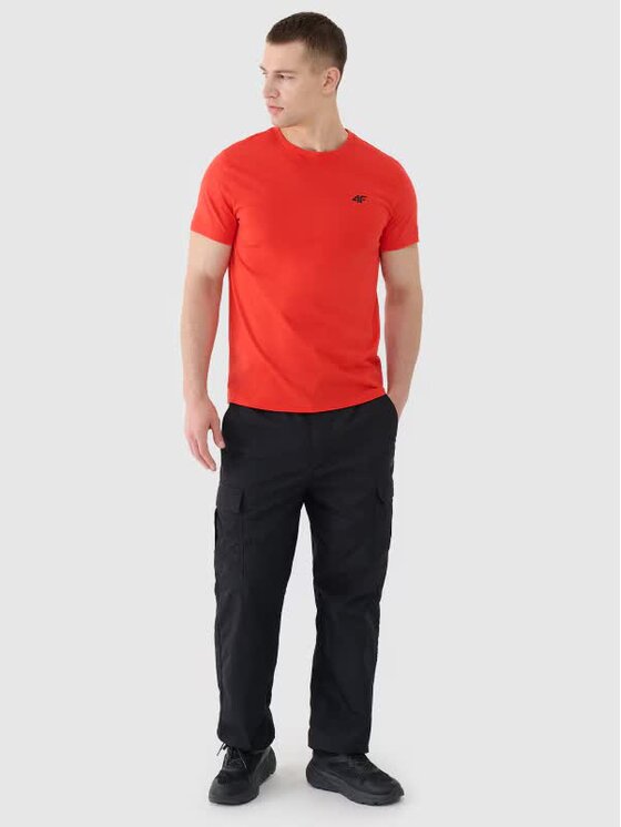 4F 4F T-Shirt 4FWMM00TTSHM2256-62S Czerwony Regular Fit