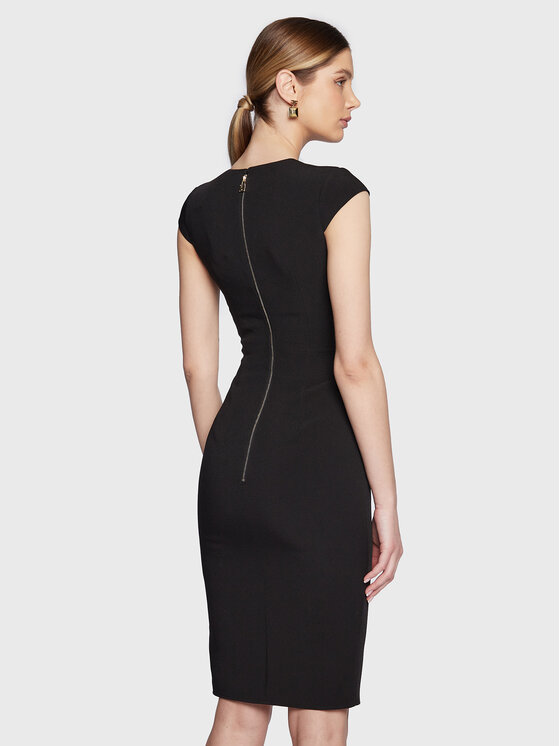 Elisabetta Franchi Elisabetta Franchi Kokteilinė suknelė AB-361-31E2-V390 Juoda Slim Fit