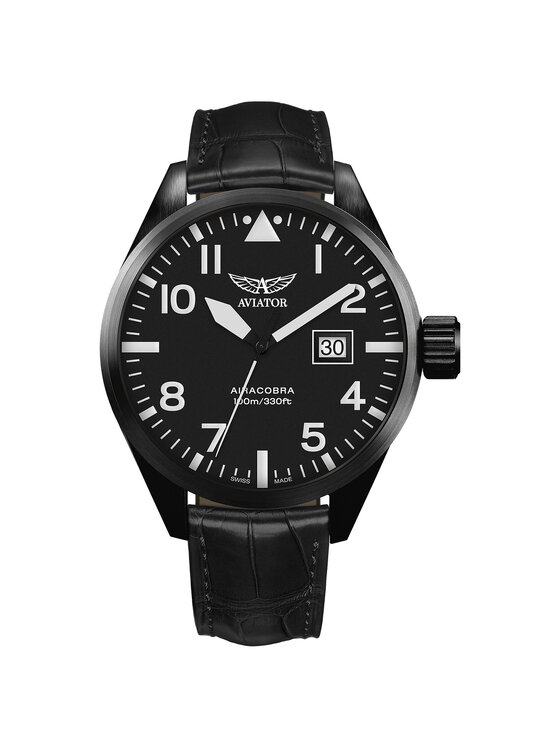 Aviator Aviator Zegarek V.1.22.5.148.4 Czarny