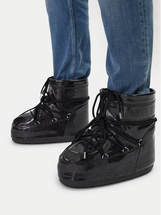 Moon Boot Moon Boot Μπότες Χιονιού Icon Low Glitter 80D1409440 Μαύρο