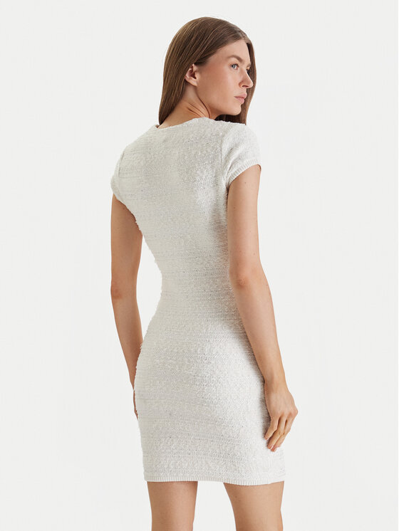 Marciano Guess Marciano Guess Pletena obleka 6RGK48 5852Z Bela Regular Fit