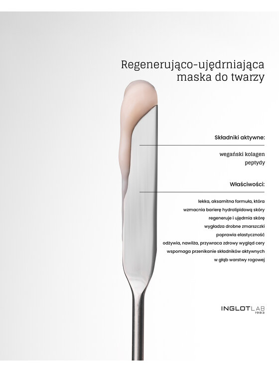 INGLOT INGLOT LAB Regenerująco-ujędrniająca Maska do twarzy