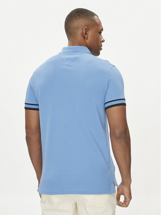 Tommy Hilfiger Tommy Hilfiger Poloshirt Monotype MW0MW34737 Blau Slim Fit