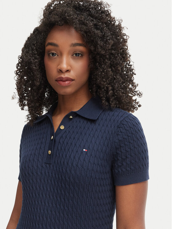 Tommy Hilfiger Tommy Hilfiger Megztinis WW0WW41474 Tamsiai mėlyna Regular Fit