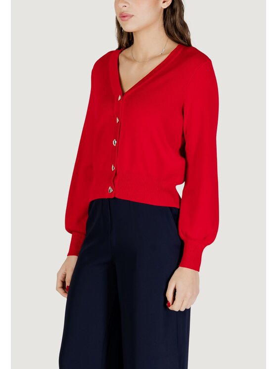 Morgan Morgan Cardigan 261-MLIKE Rosso Regular Fit