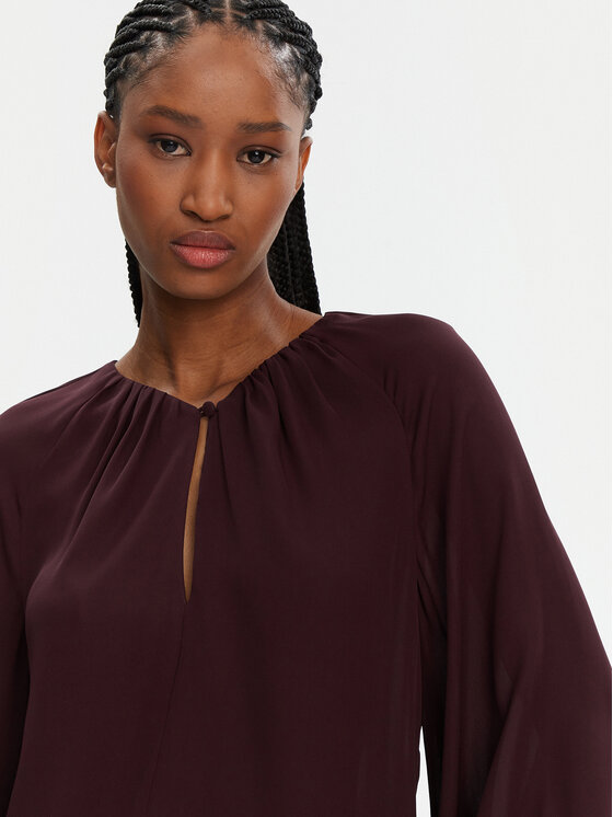STAUD STAUD Bluse Fabian R24F1106SG Dunkelrot Regular Fit